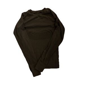 Climawear Seamless Gray Long Sleeve Performance Athletic Stretch Top L/XL Yoga